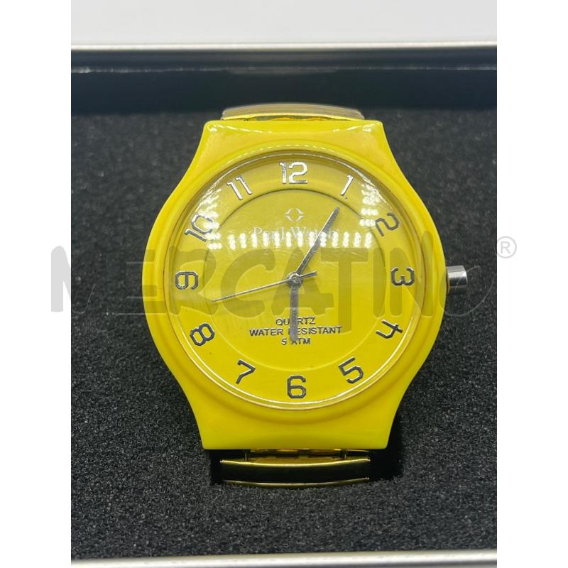 OROLOGIO DA POLSO PAUL WATCH GIALLO QUARTZ + CINTURINO MAGLIA | Mercatino dell'Usato Teramo 2