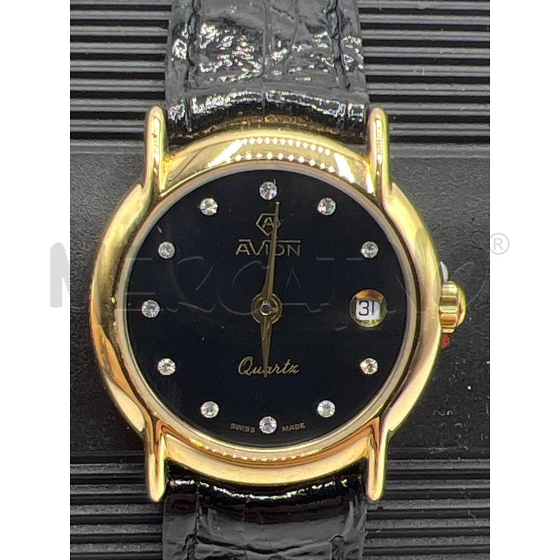 OROLOGIO DA POLSO REVIUE LADY NERO STRASS CINTURINO NERO | Mercatino dell'Usato Teramo 2