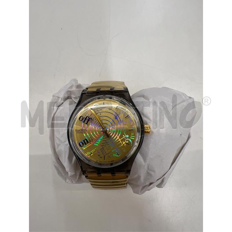 OROLOGIO DA POLSO SWATCH MUSICAL DORATO  | Mercatino dell'Usato Teramo 1
