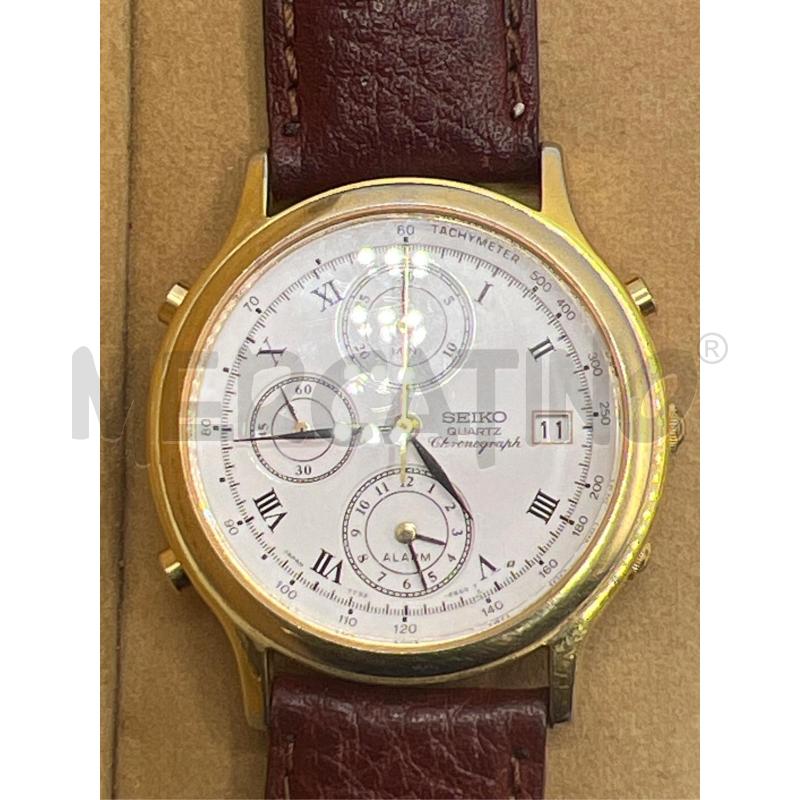 OROLOGIO DA POLSO VINTAGE SEIKO CHRONOGRAPH 7T32-6A5A QUARTZ JAPAN MEN'S WATCH | Mercatino dell'Usato Teramo 1