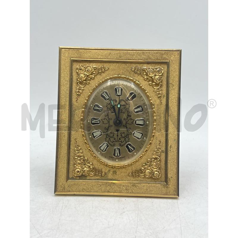 OROLOGIO DA TAVOLO EPOCA DORATO BLESSING WEST GERMANY | Mercatino dell'Usato Teramo 1