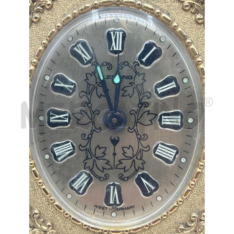 OROLOGIO DA TAVOLO EPOCA DORATO BLESSING WEST GERMANY | Mercatino dell'Usato Teramo 2