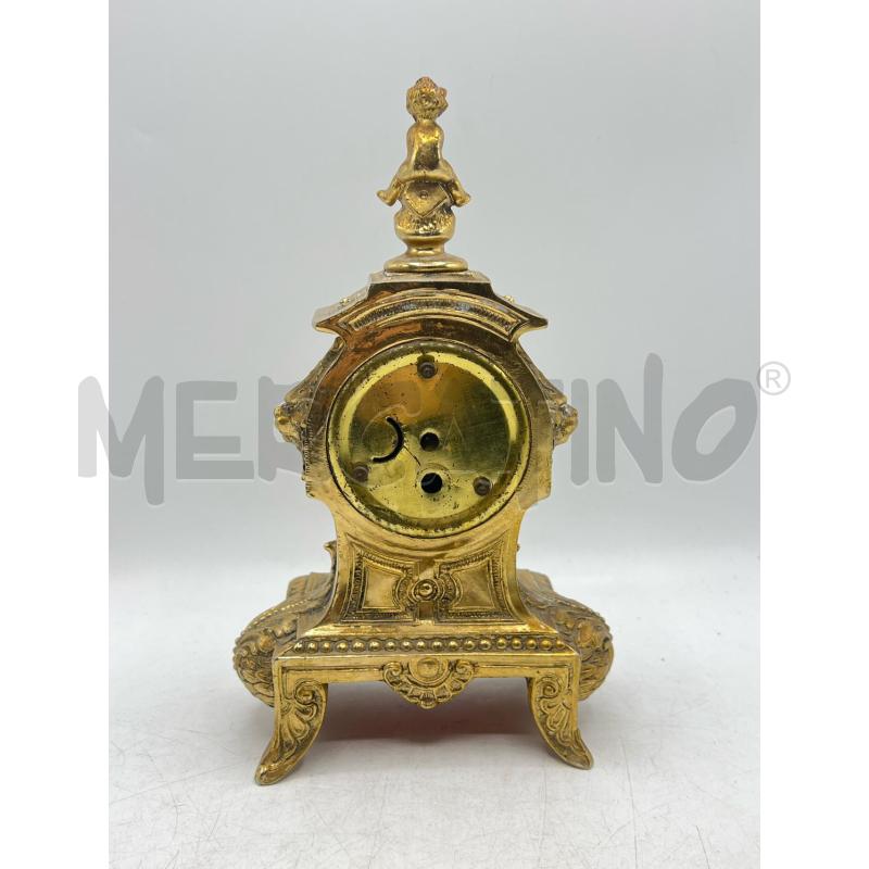 OROLOGIO DA TAVOLO OTTONE EPOCA INCISO STILE VITTORIANO WEST GERMANY  | Mercatino dell'Usato Teramo 4