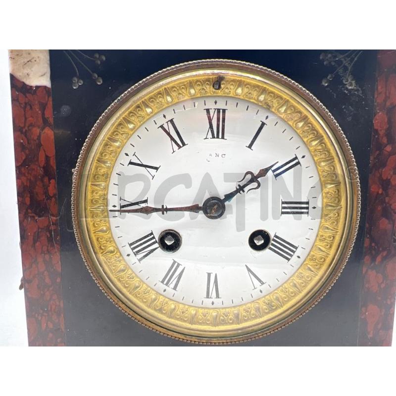 OROLOGIO DA TAVOLO '800 JAPY FRERES E CIE FRANCIA BRONZO DORATO E MARMO NERO '800 | Mercatino dell'Usato Teramo 2