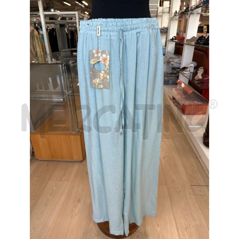 PANTALONE DONNA WU SIDE VERDE ACQUA  | Mercatino dell'Usato Teramo 1