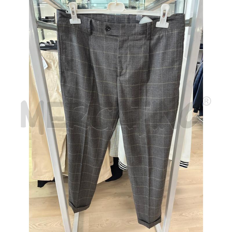 PANTALONE UOMO DANIELE ALESSENDRINI COL TORTORA QUADRI BEIGE | Mercatino dell'Usato Teramo 1