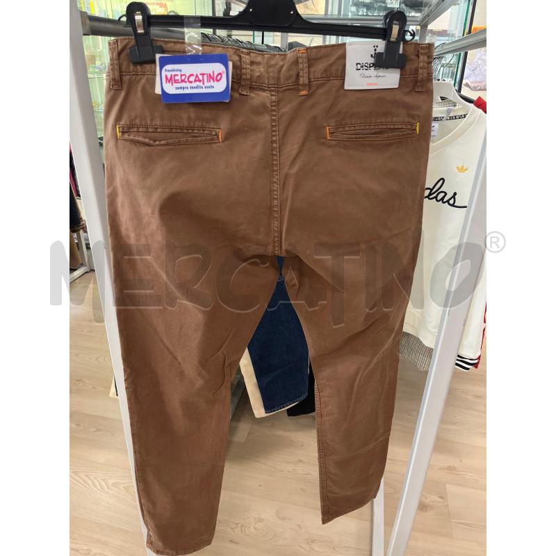 PANTALONE UOMO DISPLAJ MARRONE CHIARO BOTTONE BEIGESCRITTA ARANCIONE | Mercatino dell'Usato Teramo 3