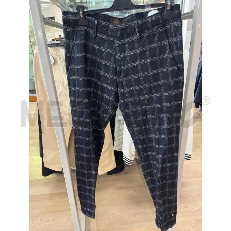 PANTALONE UOMO MICHAEL COAL NERO QUADRI BORDO BIANCO | Mercatino dell'Usato Teramo 1