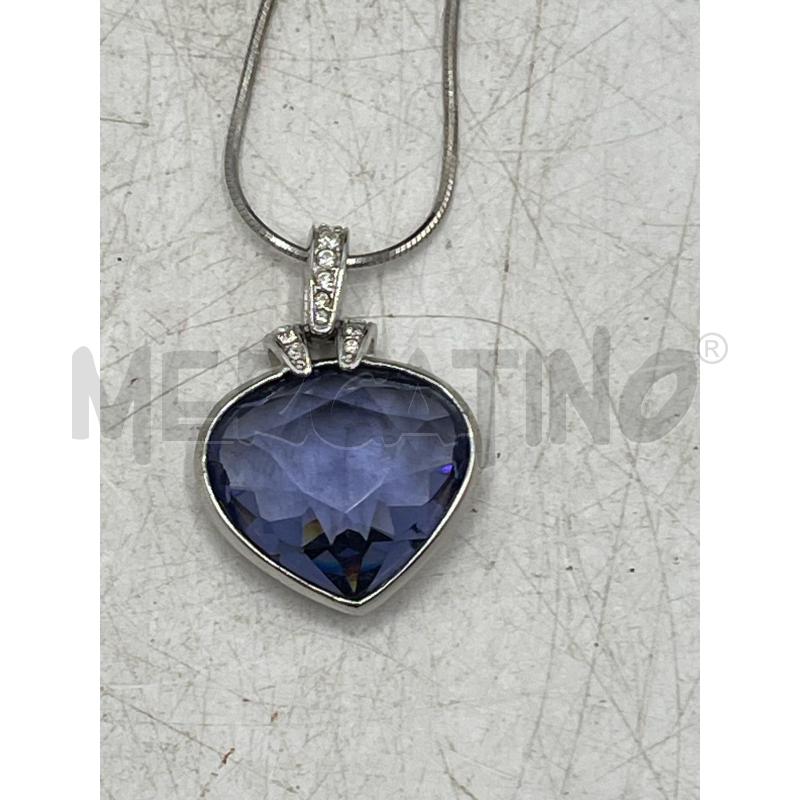 PARURE SWAROVSKI OCEANIC HEART VIOLA ORECCHINI E COLLANA | Mercatino dell'Usato Teramo 3