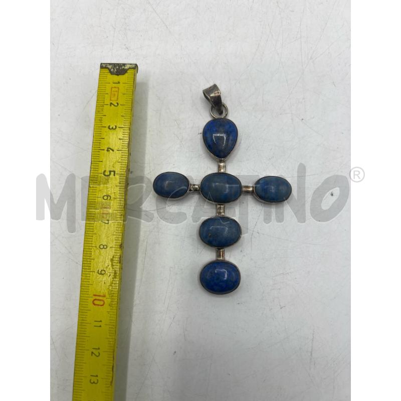 PENDENTE CROCIFISSO IN ARG- PASTA TURCHESE | Mercatino dell'Usato Teramo 2