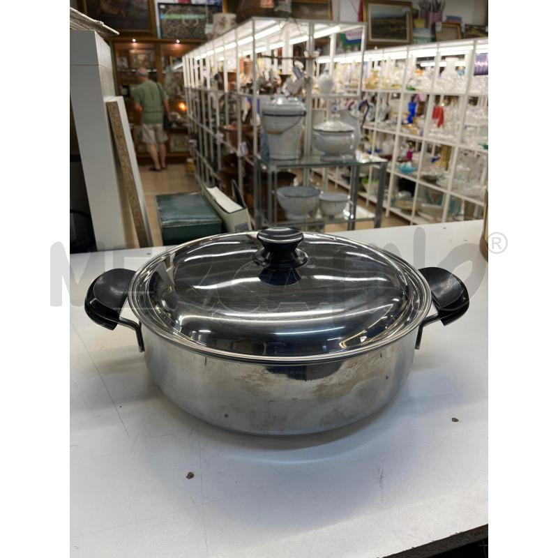 PENTOLA GRANDE INOX CON COPERCHIO | Mercatino dell'Usato Teramo 1