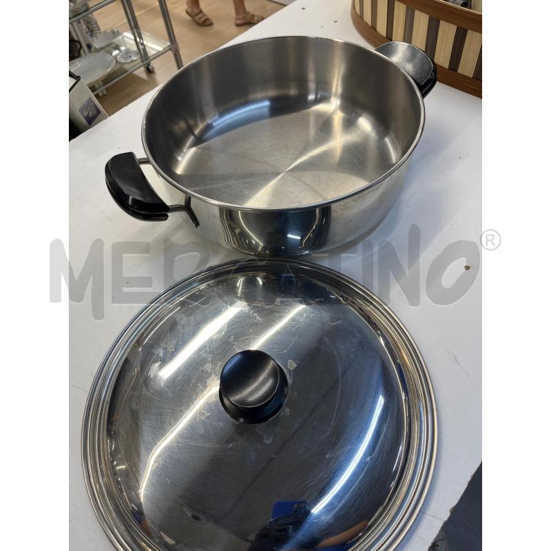 PENTOLA GRANDE INOX CON COPERCHIO | Mercatino dell'Usato Teramo 2