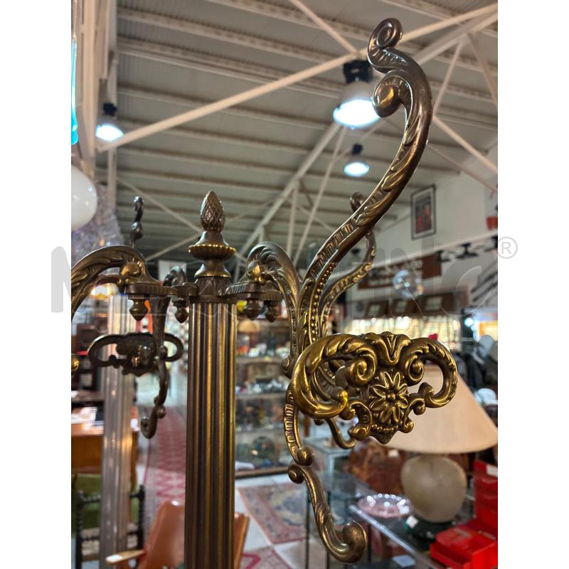 PIANTANA APPENDIABITI IN OTTONE DORATO IN STILE | Mercatino dell'Usato Teramo 4
