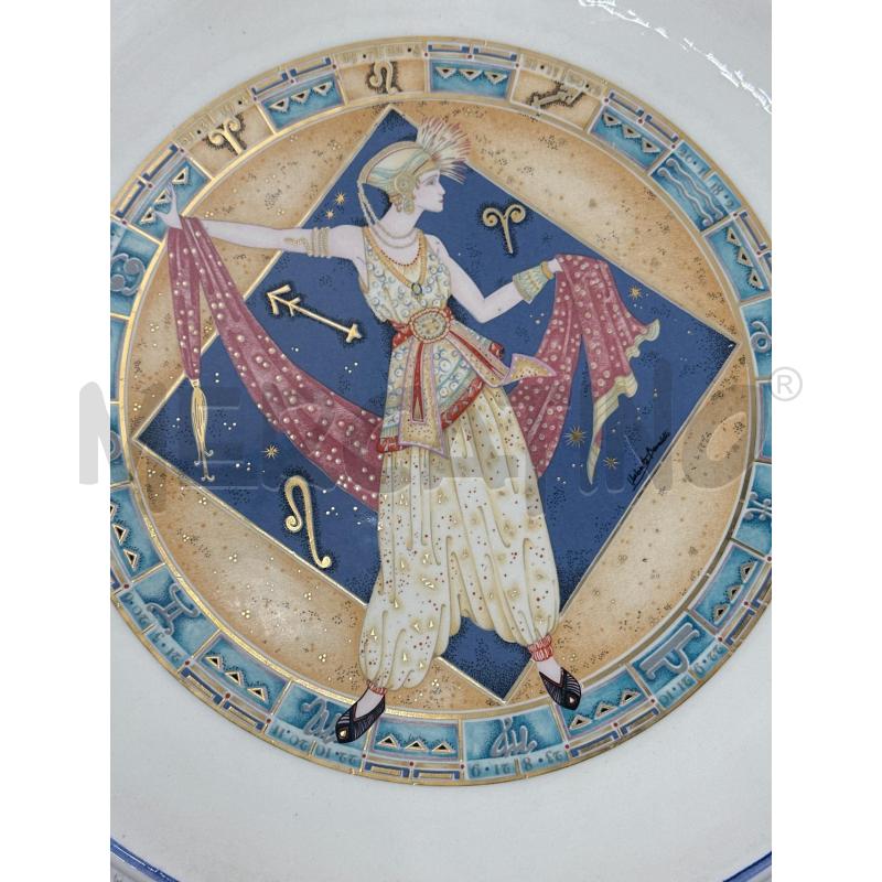PIATTI PZ. 4 CERAMICA CASTELLI RAFFIGURANTI 4 ELEMENTI ACQUA TERRA FUOCO ARIA DIPINTI CON FINITURE  | Mercatino dell'Usato Teramo 3