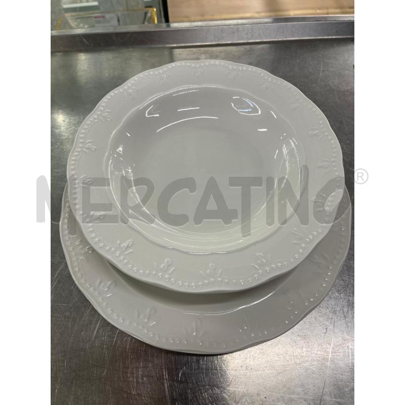 PIATTI PZ. 6+6+6 BIANCHI SHABBY SUCIT | Mercatino dell'Usato Teramo 2