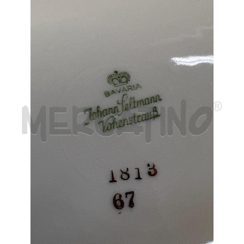 PIATTI PZ. 6 PORCELLANA WINTERLING BAVARIA BORDO DROATO DECORAZIONE FLOREALE  | Mercatino dell'Usato Teramo 3