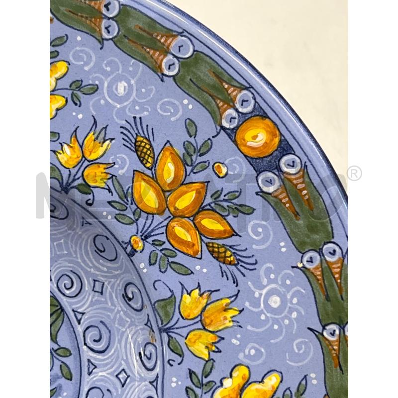 PIATTO FAENZA ODISSEA FIORE BLU TULIPANI DIAM 26CM | Mercatino dell'Usato Teramo 4