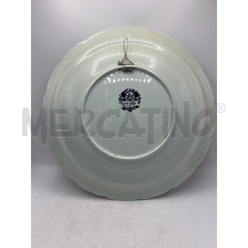 PIATTO GRANDE PIATTO DIPINTO MARINO BOCH BELGIUM PAESAGGIO BLU  | Mercatino dell'Usato Teramo 3