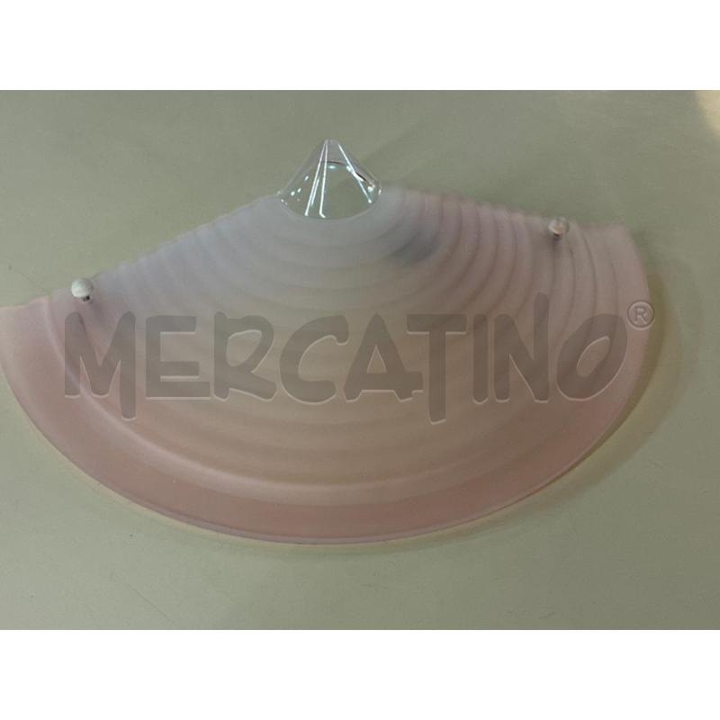 PLAFONIERA APPLIQUE MEZZALUNA VETRO ROSAPROB ARTEMIDE | Mercatino dell'Usato Teramo 3