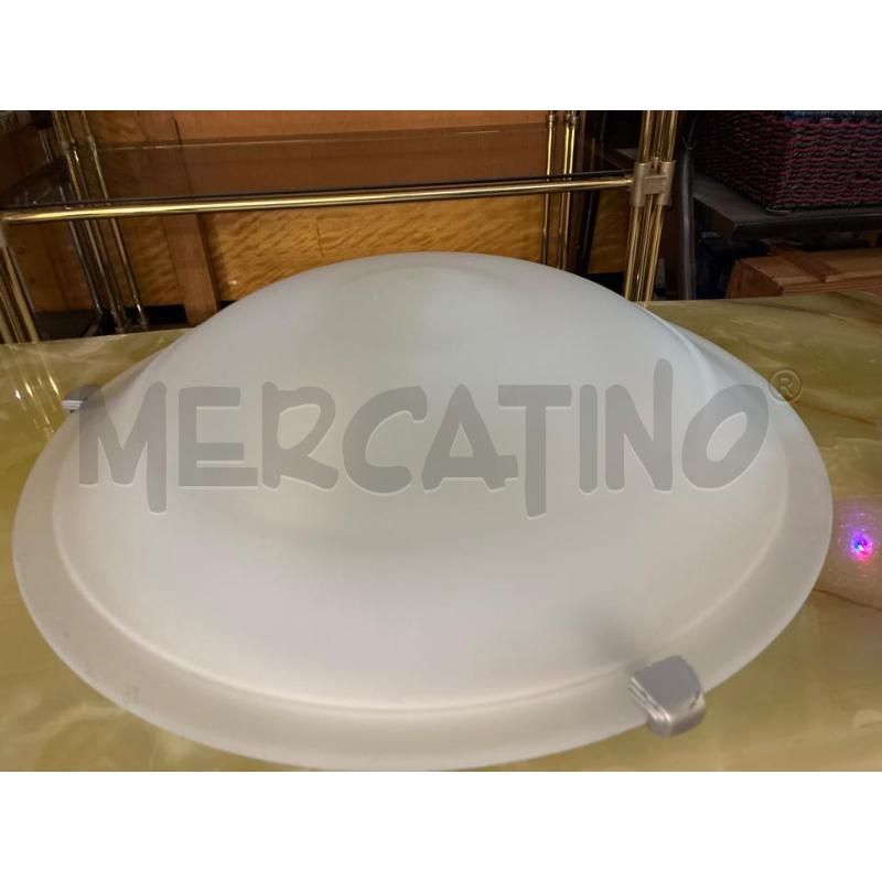 PLAFONIERA TONDA BIANCA SATINATA DM40 | Mercatino dell'Usato Teramo 2