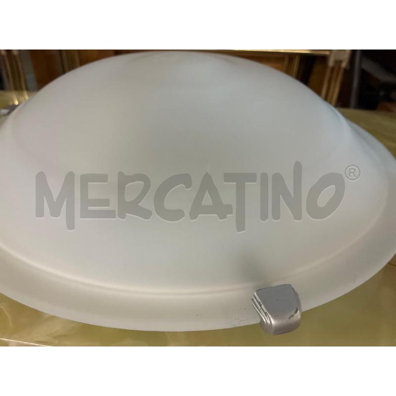 PLAFONIERA TONDA BIANCA SATINATA DM40 | Mercatino dell'Usato Teramo 3