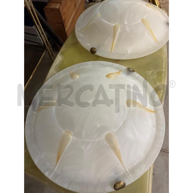 PLAFONIERA TONDA SATINATA DECORAZIONE GIALLA SOLE DM40 | Mercatino dell'Usato Teramo 2