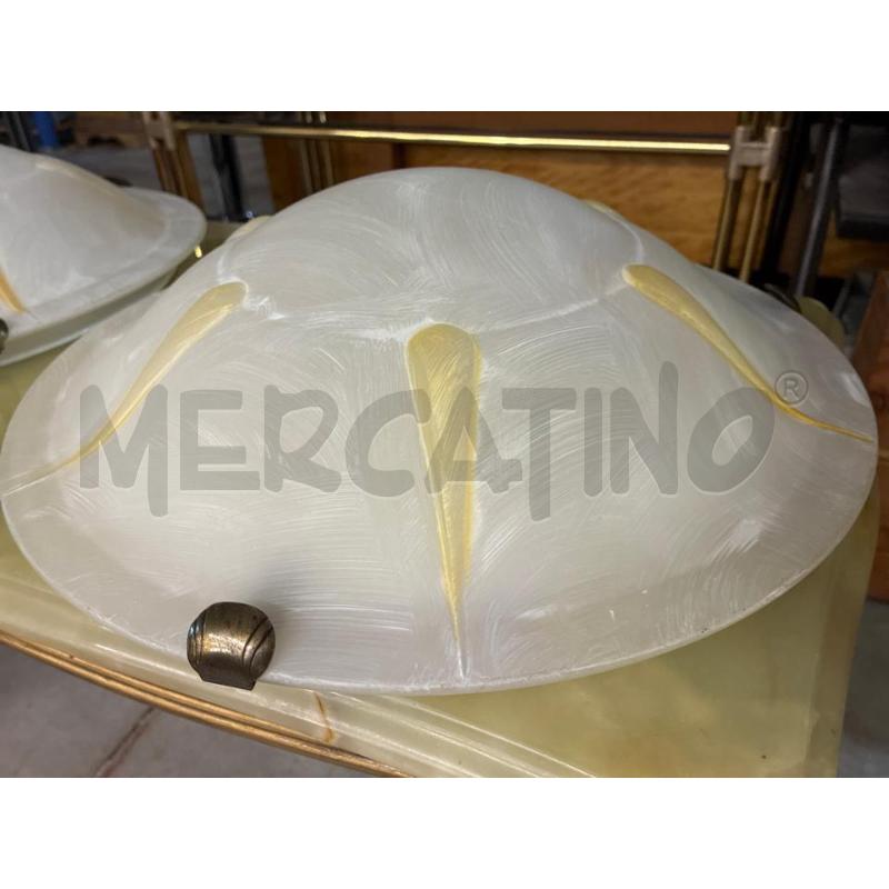 PLAFONIERA TONDA SATINATA DECORAZIONE GIALLA SOLE DM40 | Mercatino dell'Usato Teramo 3