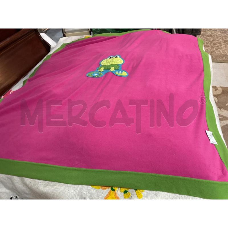 PLAID FUCSIA BORDI VERDI RANOCCHIO  | Mercatino dell'Usato Teramo 1