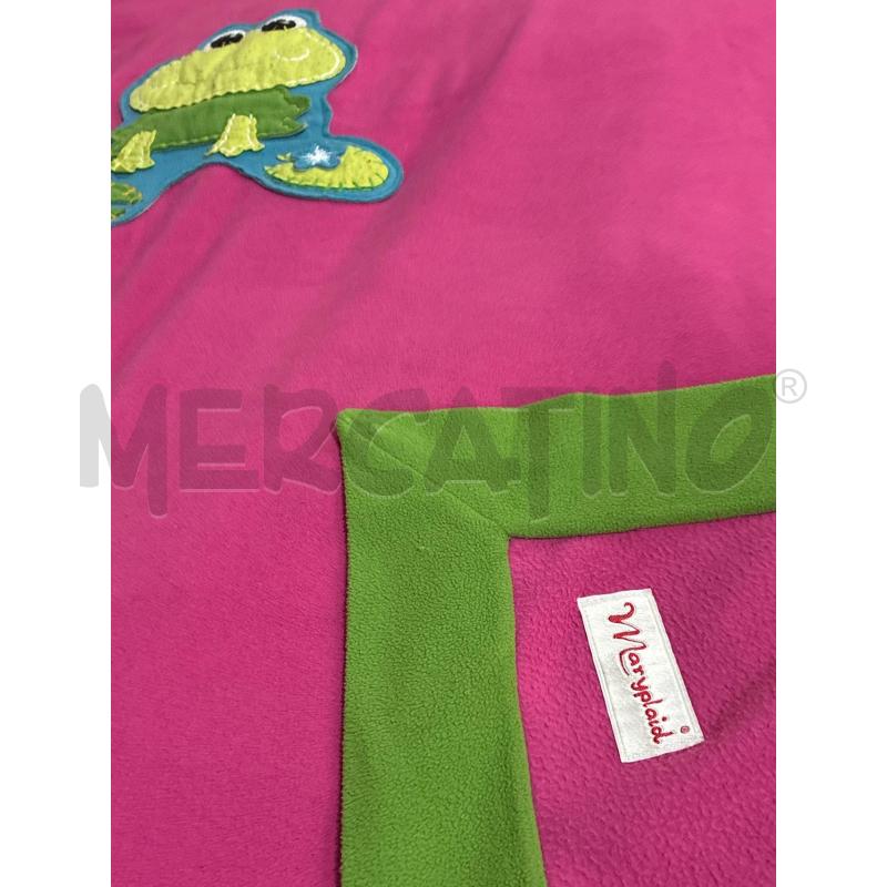 PLAID FUCSIA BORDI VERDI RANOCCHIO  | Mercatino dell'Usato Teramo 3