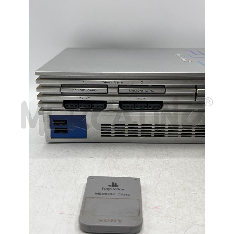 PLAY STATION 2 SILVER FAT + MEMORY CARD + 1 PAD NERO | Mercatino dell'Usato Teramo 2