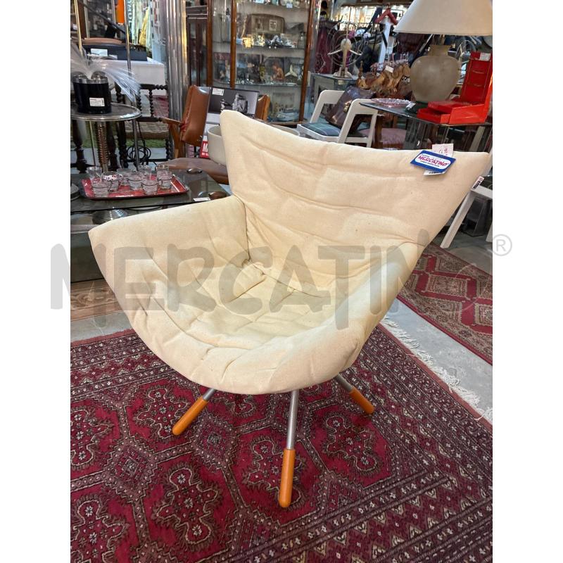 POLTRONA EMU DESIGN ITALY STOFFA BEIGE - RICHIUDIBILE | Mercatino dell'Usato Teramo 2
