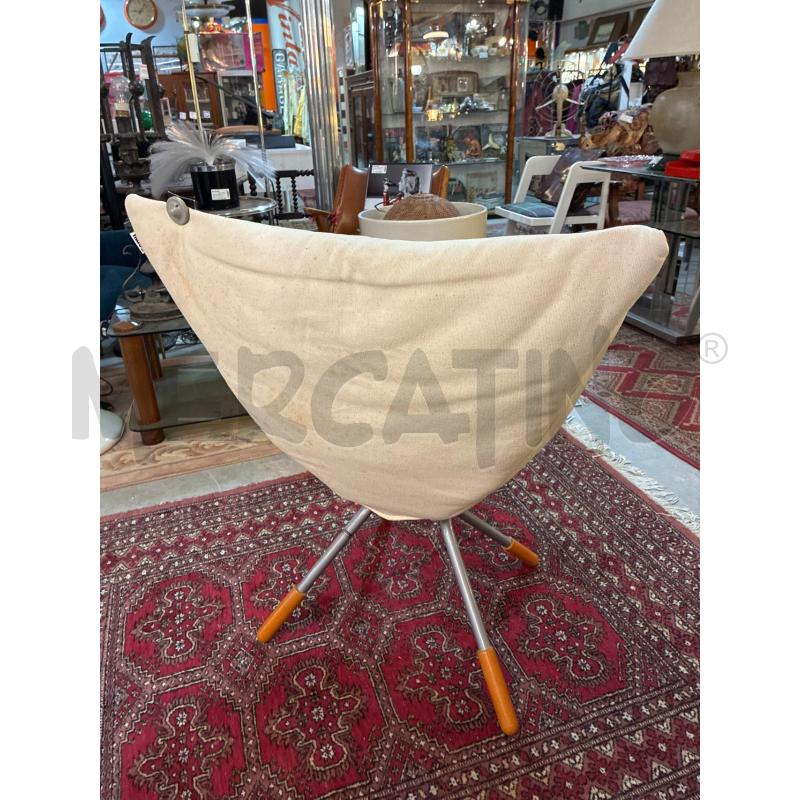 POLTRONA EMU DESIGN ITALY STOFFA BEIGE - RICHIUDIBILE | Mercatino dell'Usato Teramo 4
