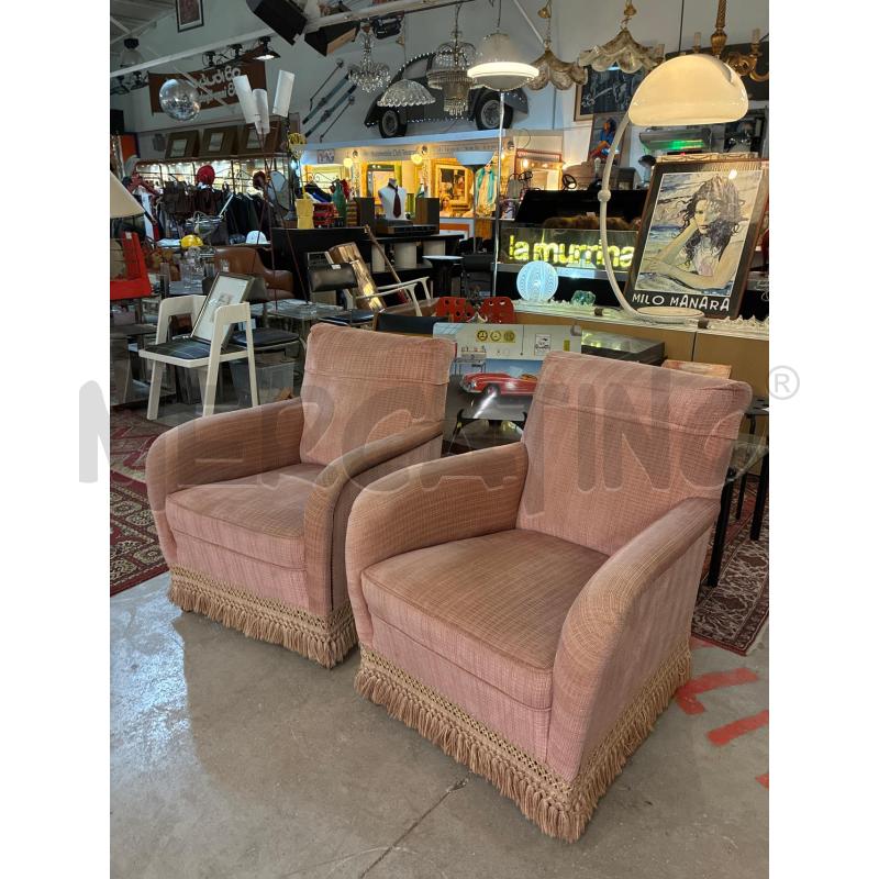 POLTRONA STOFFA ROSA | Mercatino dell'Usato Teramo 1