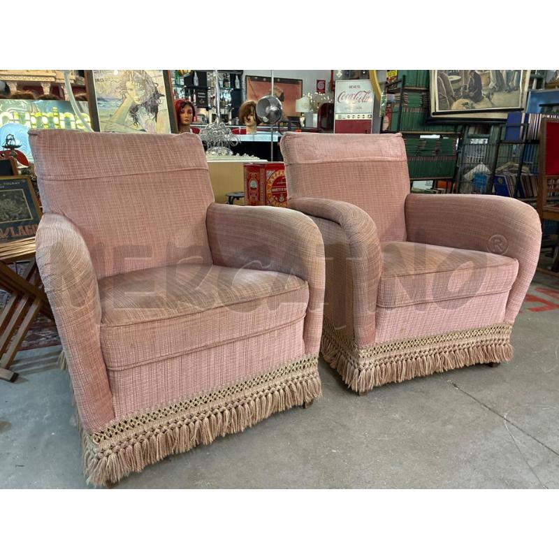 POLTRONA STOFFA ROSA | Mercatino dell'Usato Teramo 4