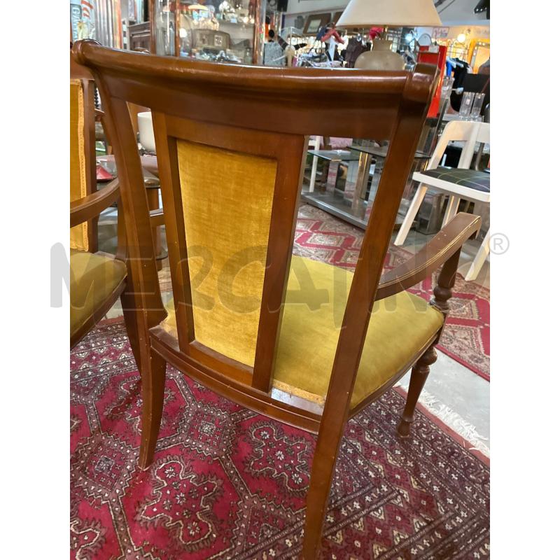 POLTRONCINA DA CAMERA LEGNO STOFFA OCRA | Mercatino dell'Usato Teramo 4
