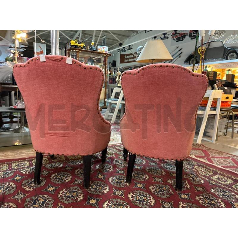 POLTRONCINA DA CAMERA STOFFA ROSA | Mercatino dell'Usato Teramo 5
