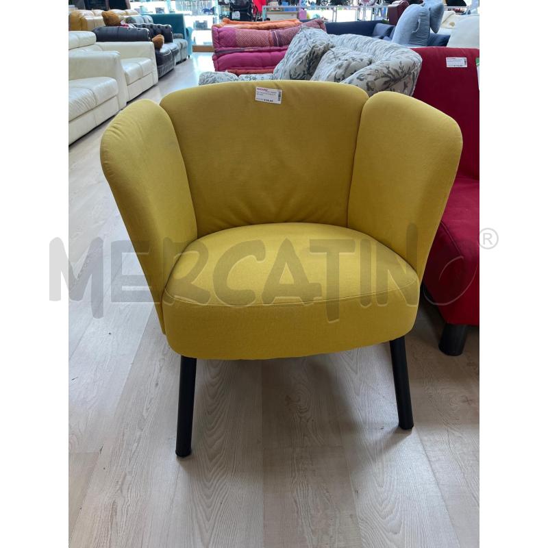 POLTRONCINA GIALLA PIEDI NERI | Mercatino dell'Usato Teramo 1