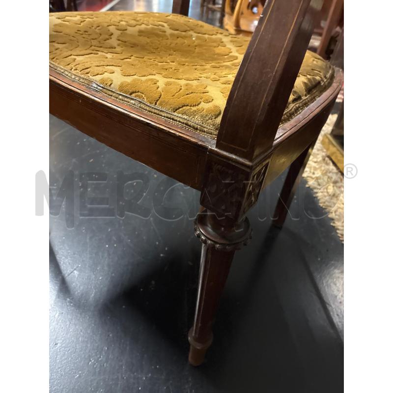 POLTRONCINA IN LEGNO STILE LUIGI FILIPPO CON BRACCIOLI | Mercatino dell'Usato Teramo 5