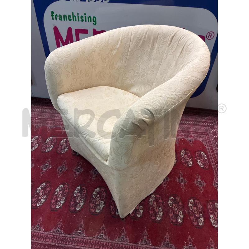 POLTRONCINA STOFFA A POZZETTO  | Mercatino dell'Usato Teramo 4