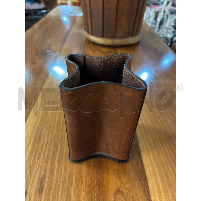 PORTAPENNE IN VERO CUOIO KANGAROO BOLOGNA VINTAGE | Mercatino dell'Usato Teramo 4