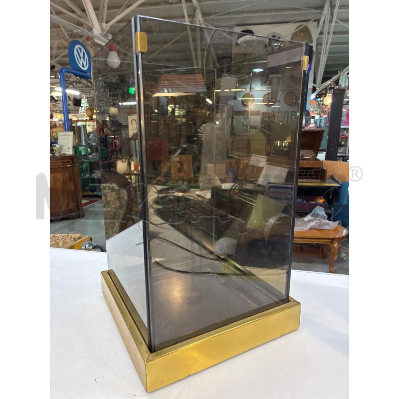 PORTA OMBRELLI OTTONE VETRO FUME' MASCAGNI 25X25H43 | Mercatino dell'Usato Teramo 4