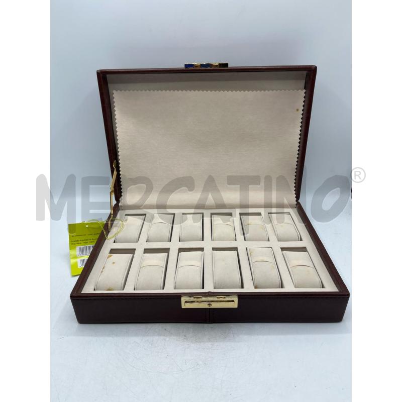 PORTA OROLOGI CARPISA T PELLE MARRONE 12 POSTI | Mercatino dell'Usato Teramo 3