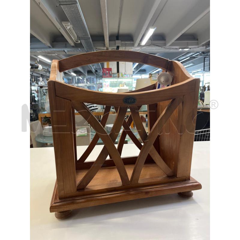 PORTA RIVISTE LEGNO NOCE HP | Mercatino dell'Usato Teramo 1
