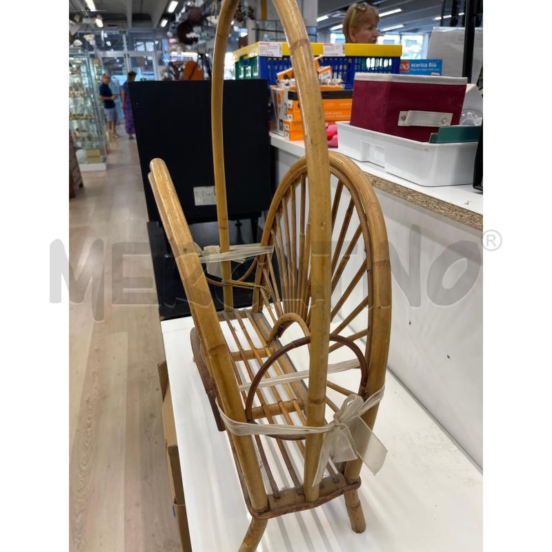PORTA RIVISTE VINTAEG IN BAMBOO RATTAN VIMINI | Mercatino dell'Usato Teramo 2