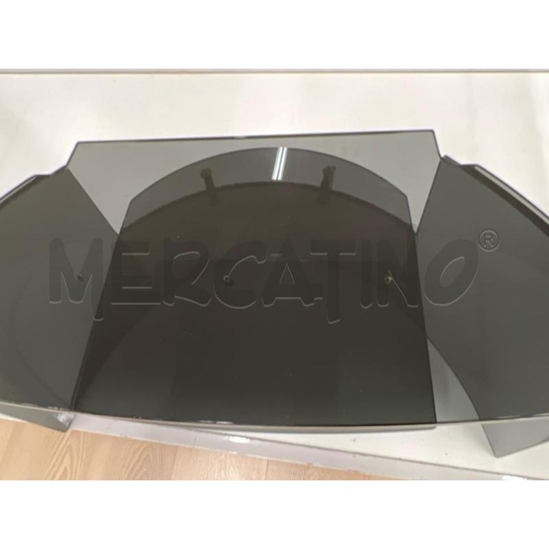 PORTA TV NERO CURVO E FINITURE VERDI | Mercatino dell'Usato Teramo 2