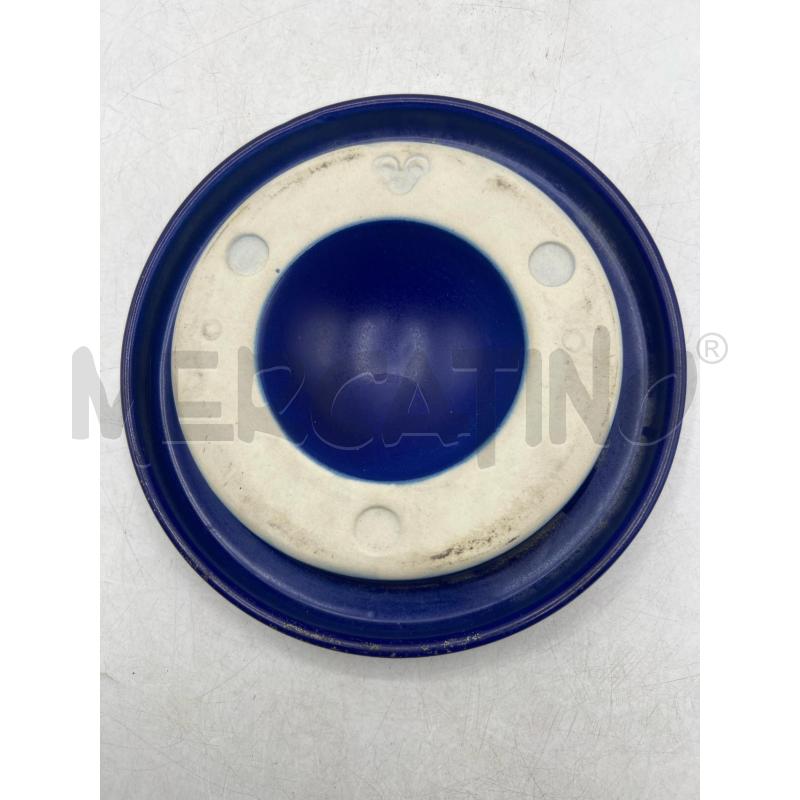 POSA CENERE ANGELO MANGIAROTTI PER FRATELLI BRAMBILLA POSACENERE TONDO BLU CERAMICA | Mercatino dell'Usato Teramo 2