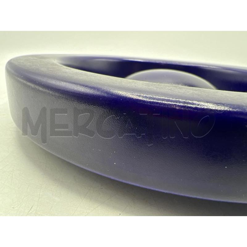 POSA CENERE ANGELO MANGIAROTTI PER FRATELLI BRAMBILLA POSACENERE TONDO BLU CERAMICA | Mercatino dell'Usato Teramo 3
