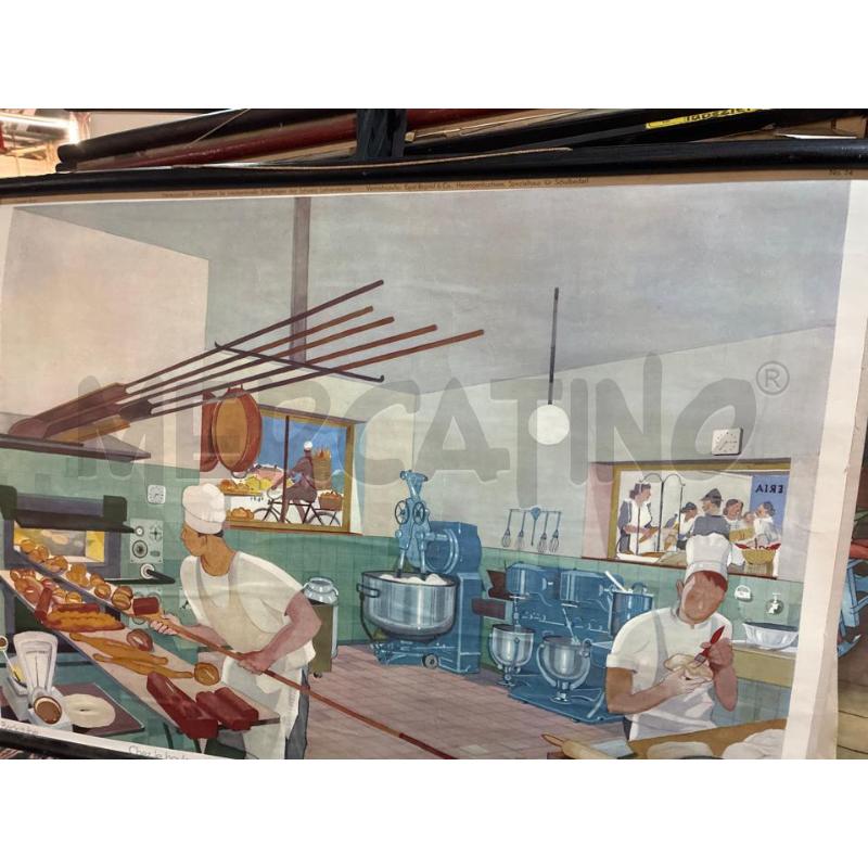 POSTER DANIELE BUZZI IL PANETTIERE ORIGINALE SCUOLA TEDESCA | Mercatino dell'Usato Teramo 2
