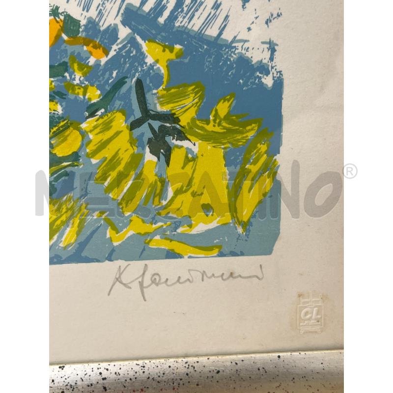 PROVA D'AUTORE ATHOS FACCINCANI PALAZZO ROSA CON FIORI | Mercatino dell'Usato Teramo 3