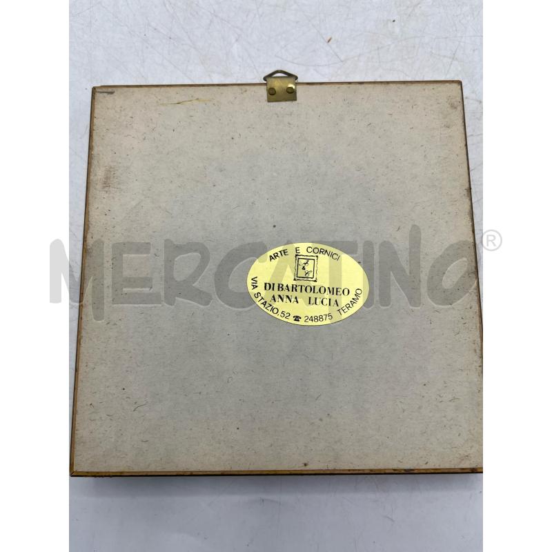 QUADRETTI NAIF MINIATURE 6 PEZZI CORNICE DORATA  | Mercatino dell'Usato Teramo 3